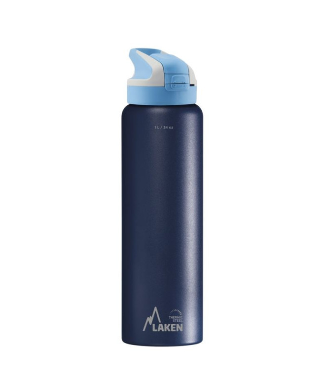 Bouteille Laken thermique en acier inoxydable Summit 1L Bleu