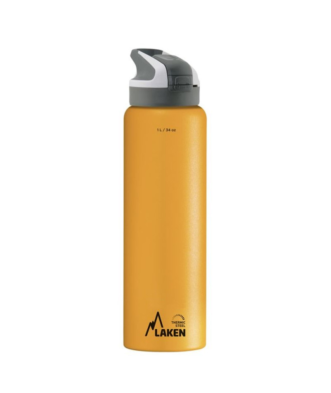 Bouteille Laken thermal en acier inoxydable Summit 1L Jaune