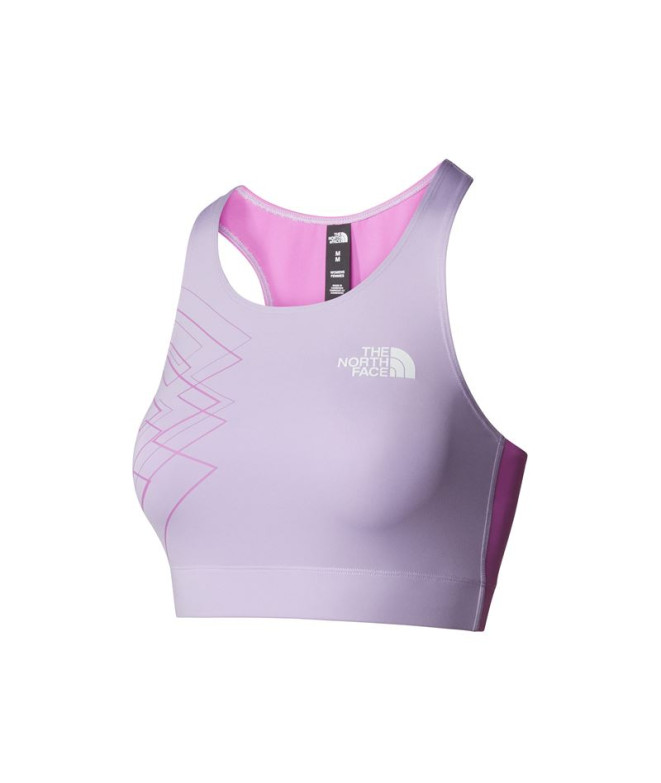 Top Montanha The North Face Mulher por Ma Tanklette Graphic Graphic Purple