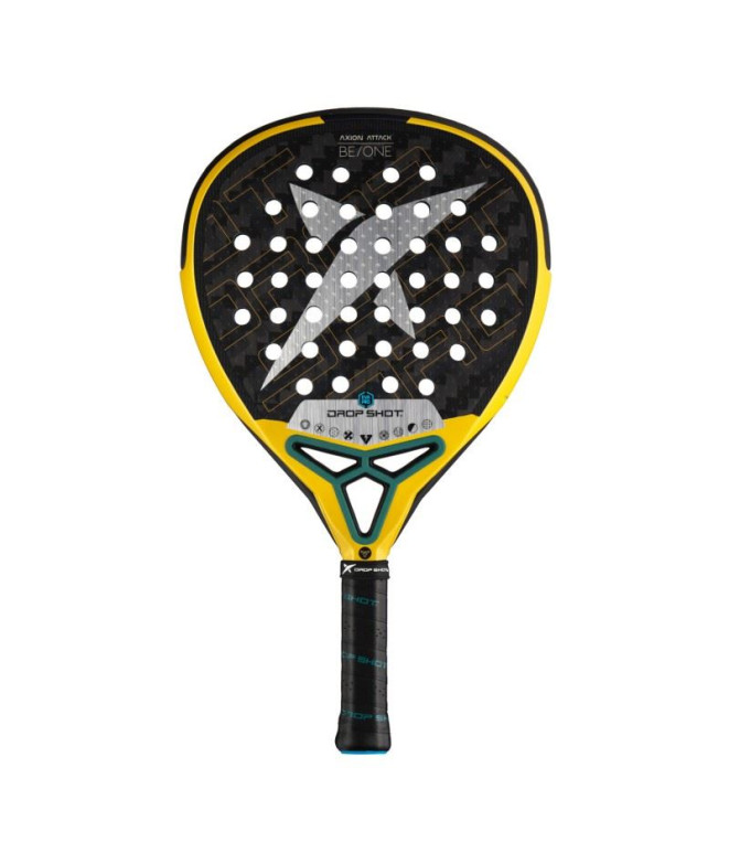 Pala Pádel Drop Shot de Axion Attack Yellow