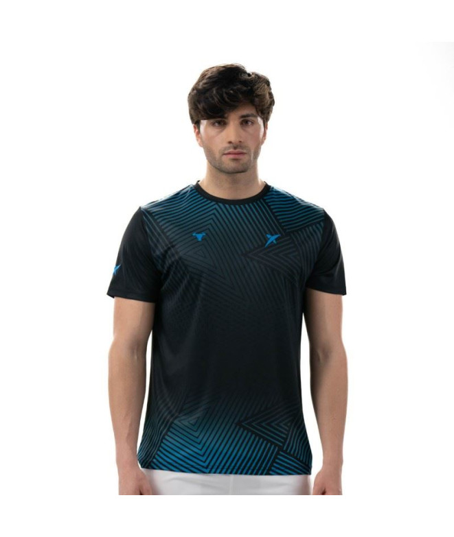 Camiseta de Pádel Drop Shot Abian Campa Azul Hombre