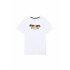 Camiseta Infantil Jack & Jones Jjsummer Smu Vibe Tee Ss Crew Neck Branco