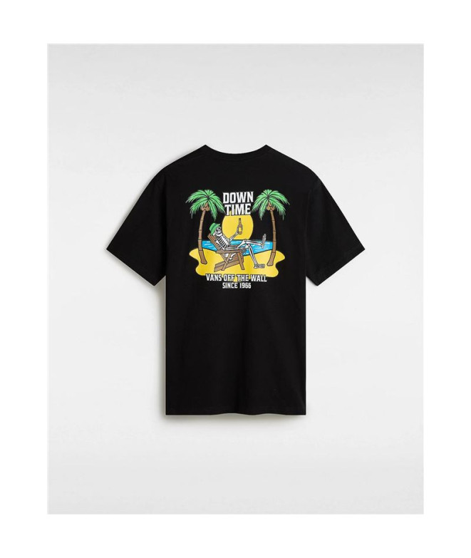 T-shirt Vans Down Time Black Homme