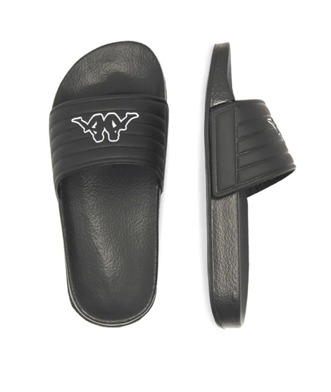 Chanclas Kappa Noles Infantil Negro/Blanco