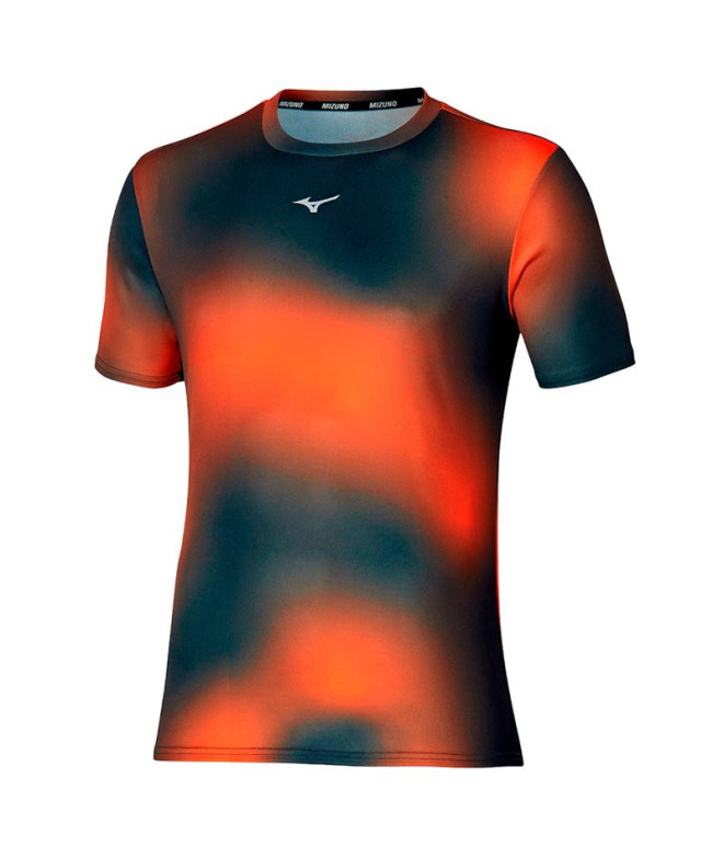 Camiseta Running Mizuno Homem Do Core Graphic Orange