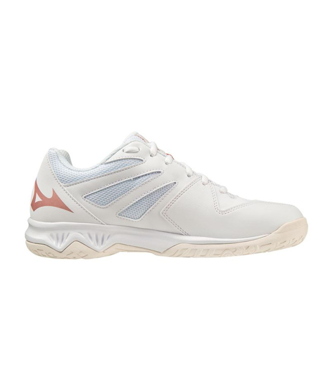 Zapatillas de Voleibol Mizuno Lightning Star Z6 Infantil Blanco/Rose