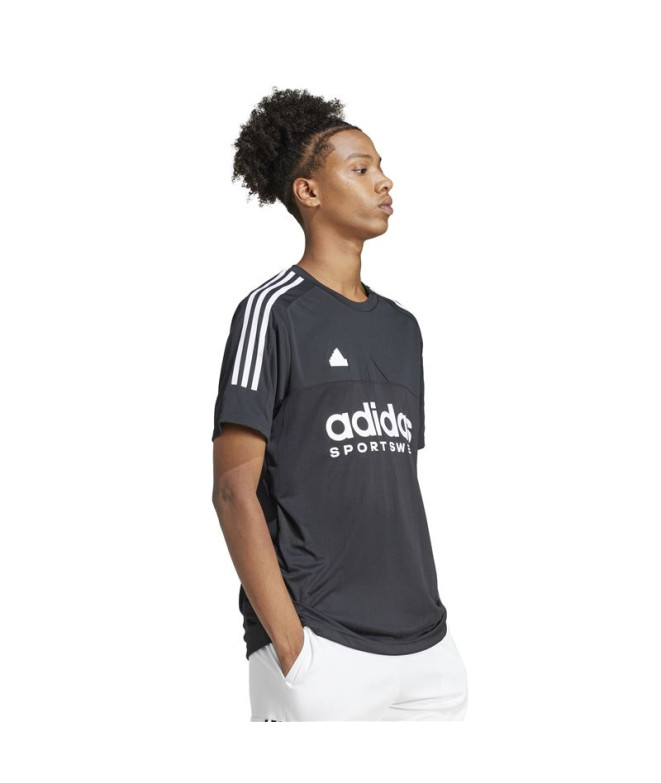 Camiseta adidas Homem Tiro Q1 Preto