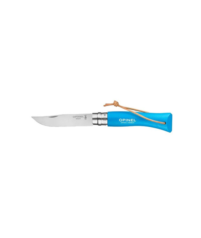 Montagne Trekking Canif Opinel N°07 bleu cyan