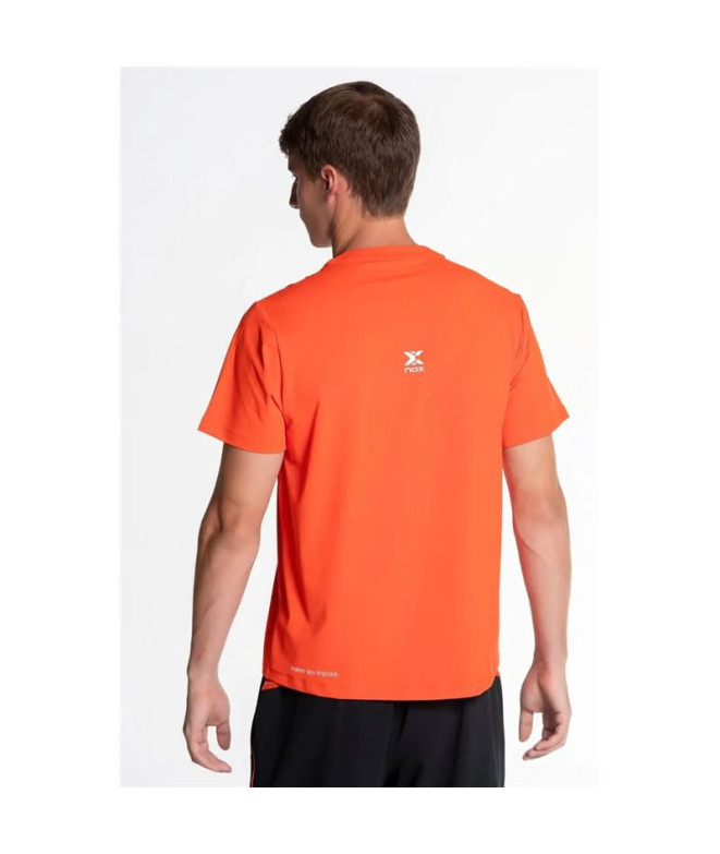 Polo pádel Nox da equipa Regular Red Homem