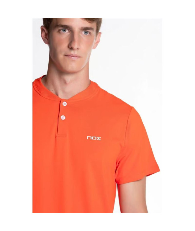 Polo pádel Nox da equipa Regular Red Homem