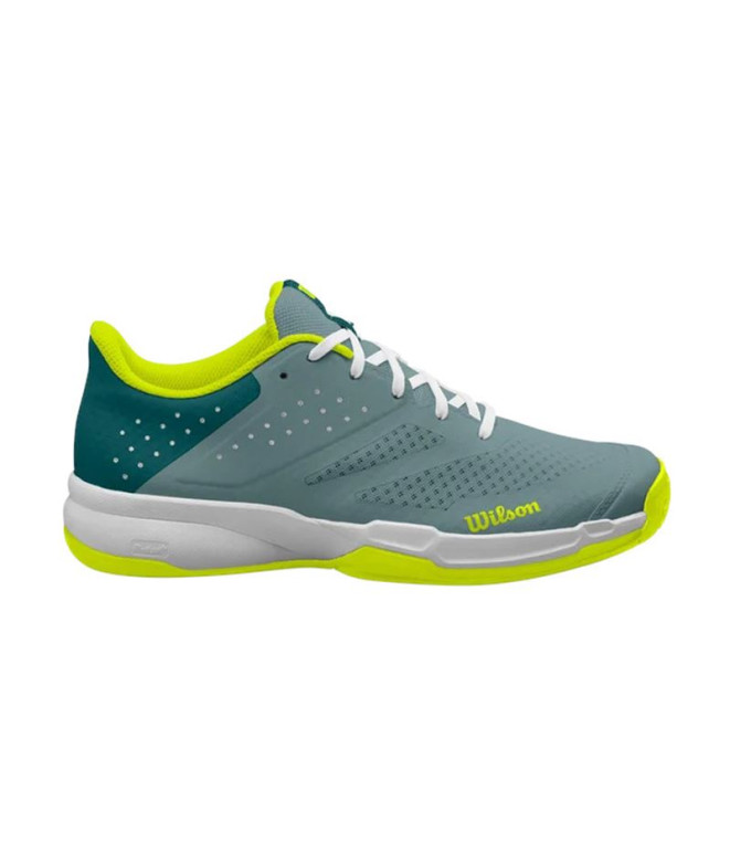 Zapatillas de Tenis Wilson Kaos Stroke 2.0 Hombre Stormy Gris Amarillo