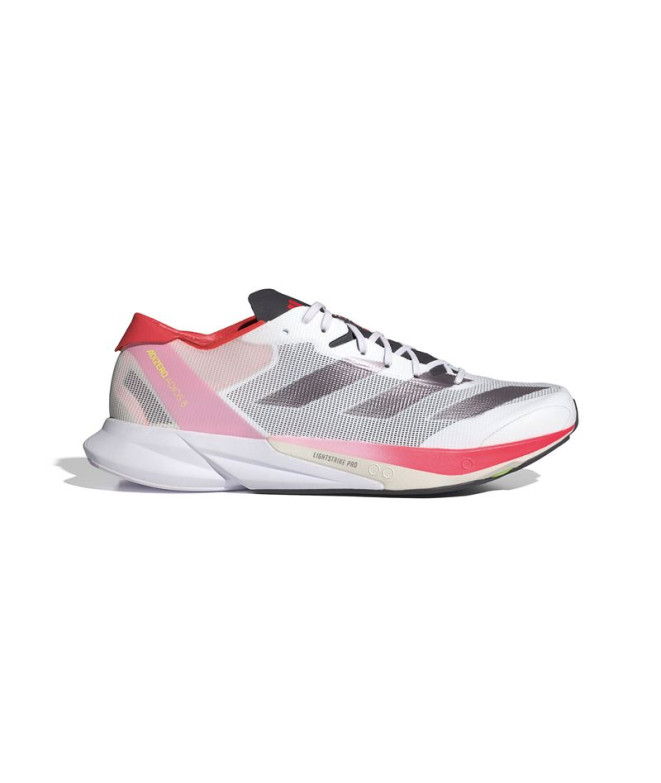 Chaussures running adidas de Adizero Adios 8 Blanc Rouge