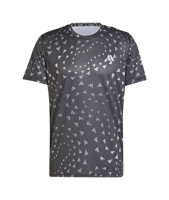 Camiseta Running adidas Homem de Aeroready Black