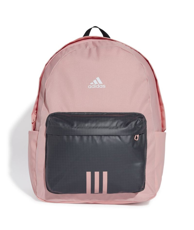 Mochila adidas Clássico Bos 3 Riscas Rosa