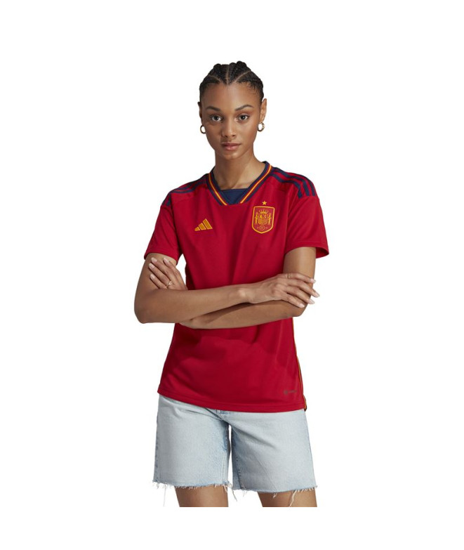 Camiseta de Futebol adidas Espanha Mulher