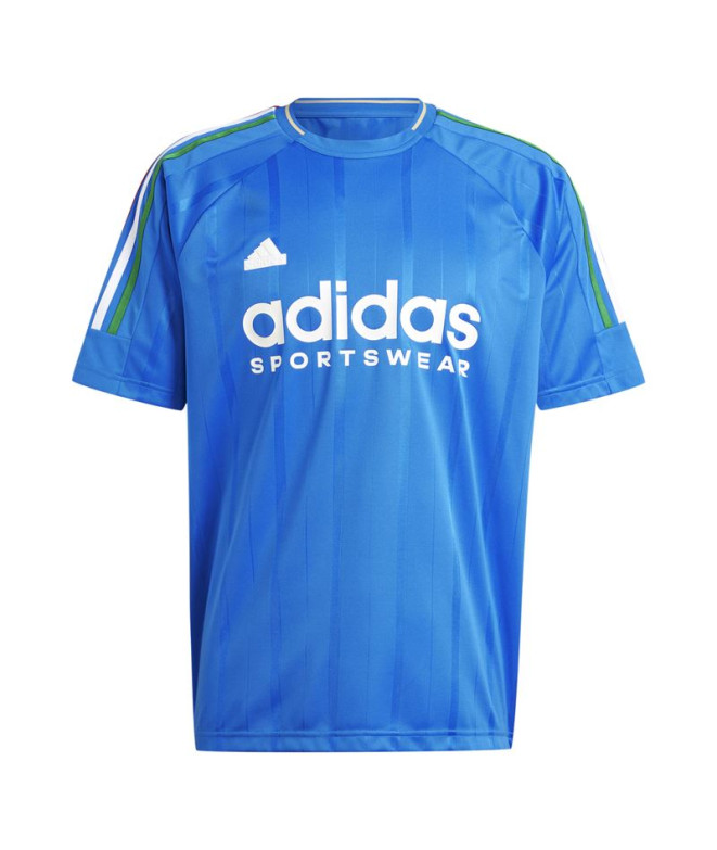 Camiseta adidas Tiro Nations Pack Hombre Azul/Blanco