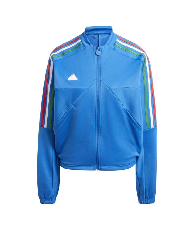 Chaqueta adidas Tiro Cut 3 Bandas Track Top Mujer Azul/Verde
