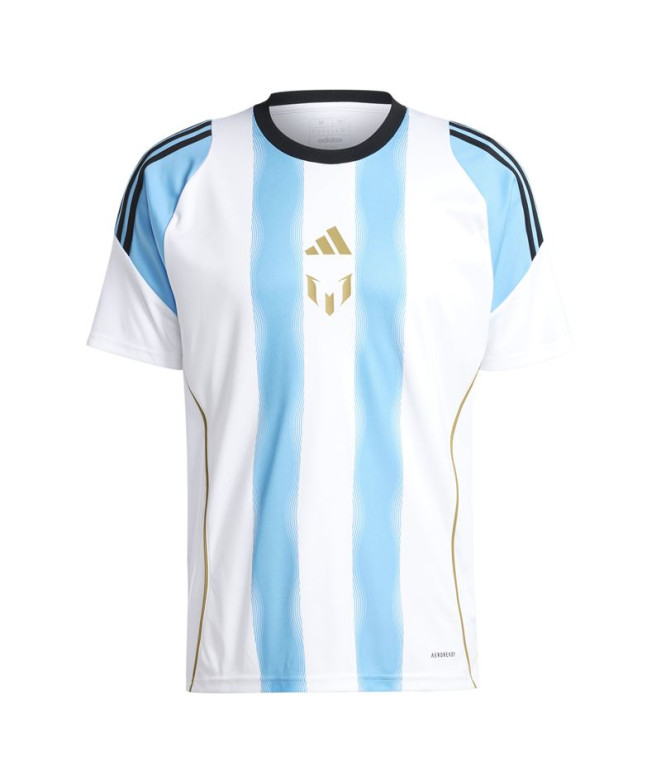 Camiseta Futebol adidas Homem de Messi Training Jersey Branco