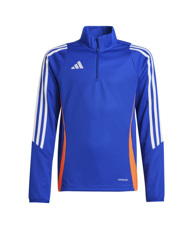 Moletom Futebol adidas Infantil da Tiro24 Training Azul/branco