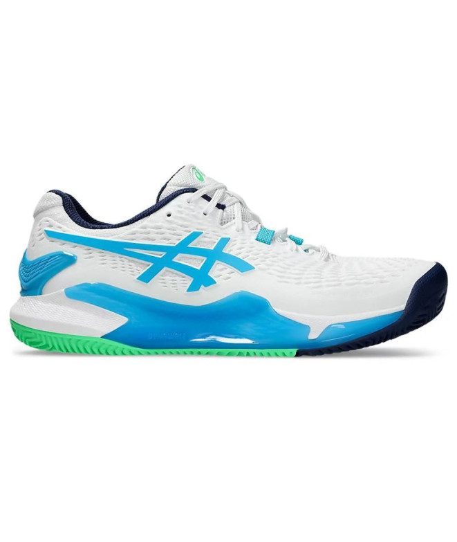 Chaussures Tennis Gel Homme by ASICS -Resolution 9 Clay White