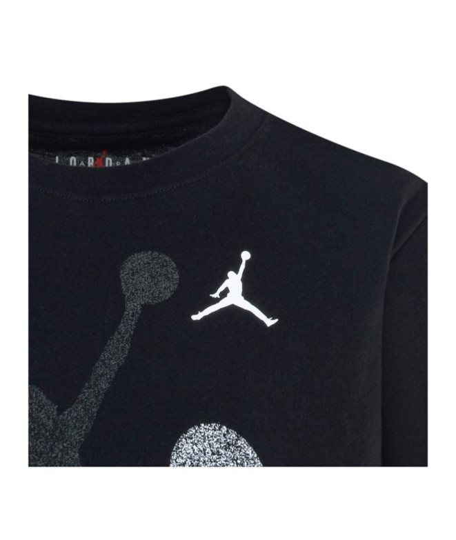 Camiseta Jordan Gradient Stacked Jm Ss Niño Negro