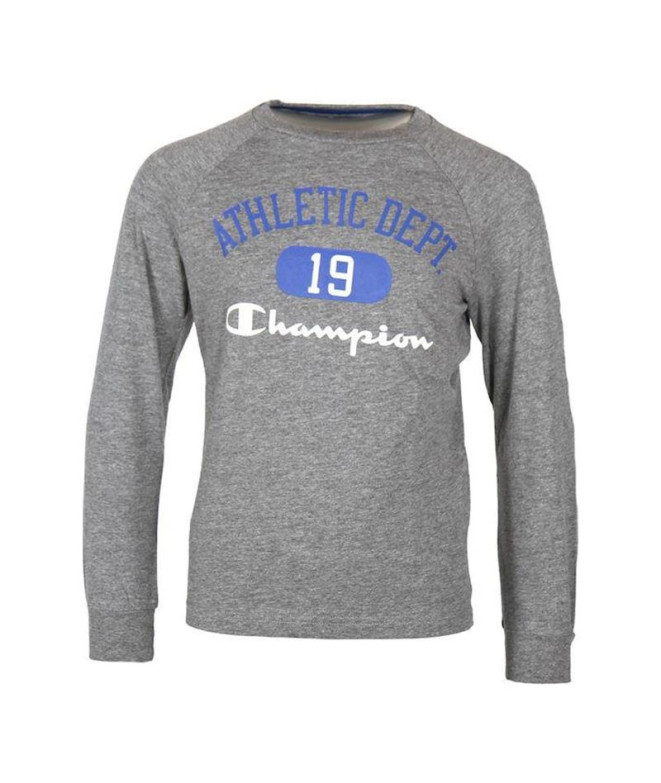 Camiseta Champion Long Sleeve Gris Infantil