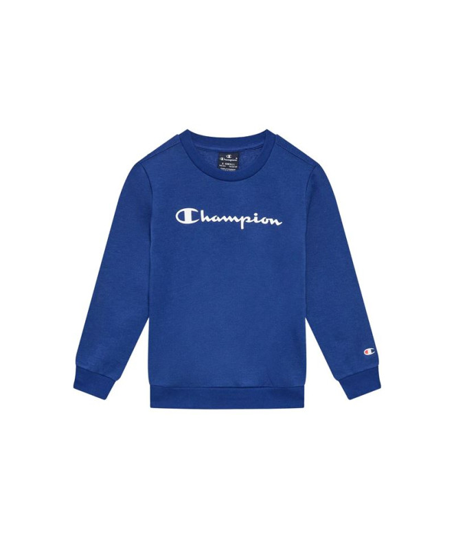 Sweat Champion Col ras du cou Bleu Enfant