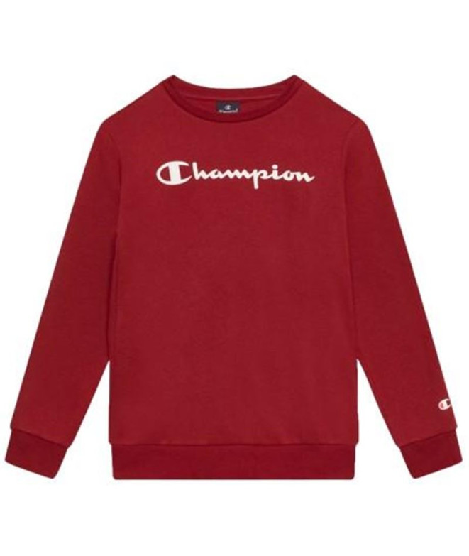 Sudadera Champion Crewneck Infantil Roja