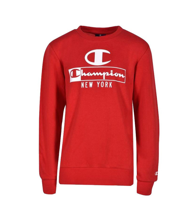 Sweat Champion Col ras du cou rouge Homme