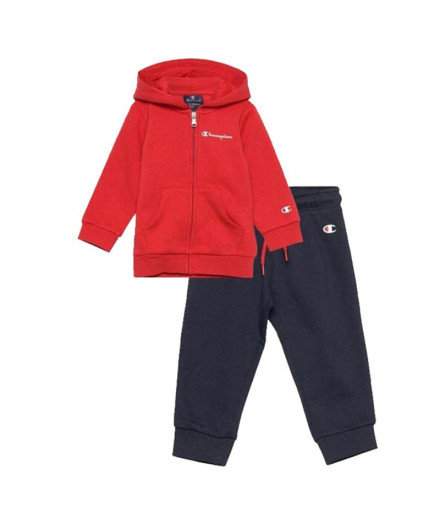 Chándal Champion Hooded Full Zip Suit Infantil Rojo