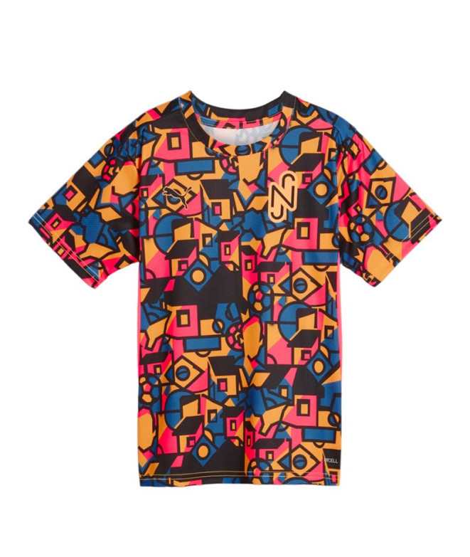 Camiseta Futebol por Puma Neymar Sunset Glow Infantil