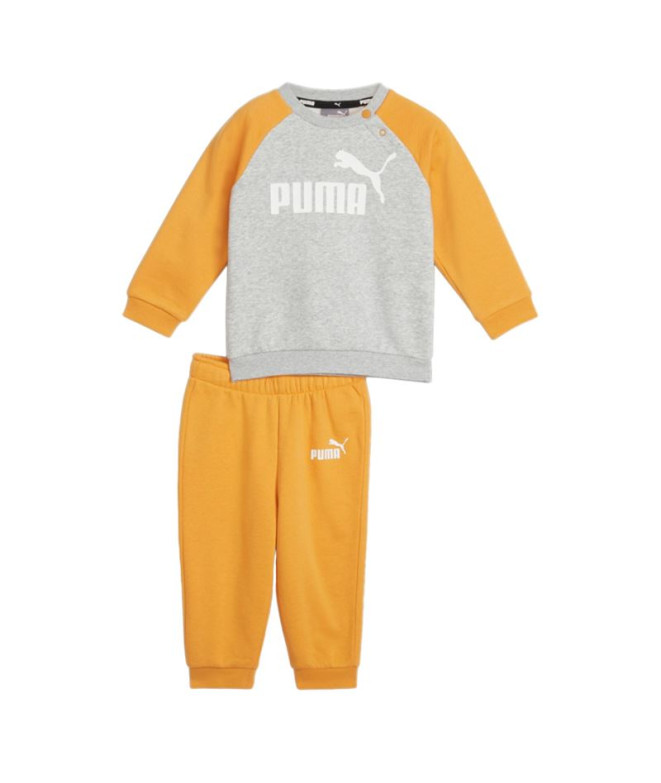 Chándal Puma Minicats ESS Raglan Gris Bebés