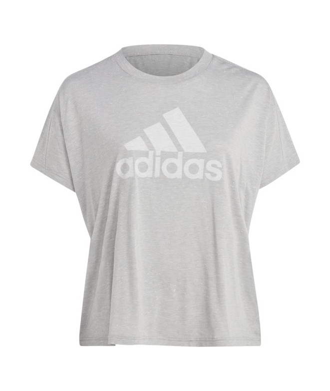 Camiseta adidas Mulher Sportswear Future Icons Winners 3.0 Cinzento