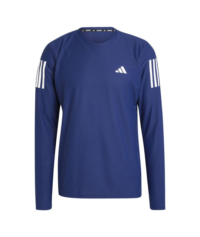 Camiseta Running adidas Homem by Own The Run Manga comprida azul