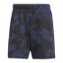 Calça adidas Homem Future Icons 3 Band Aop azul-marinho