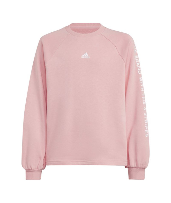 Sweat adidas Fille Street Jam Crew Rose