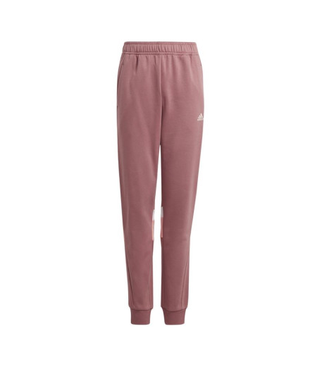 Calça adidas Infantil Tiberio 3-Stripes Colorblock Rosa