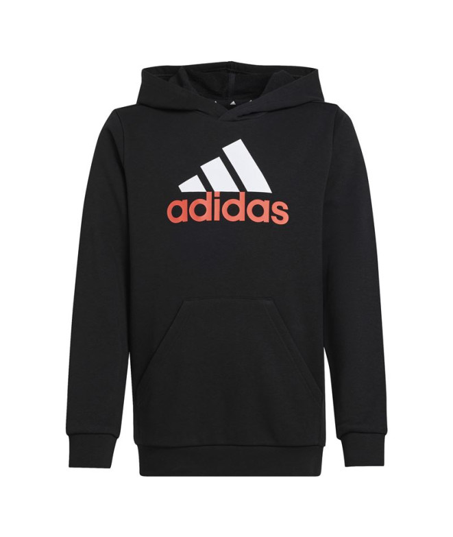 Moletom adidas Infantil Essentials 2 Coloured Big Logo Cotton Preto