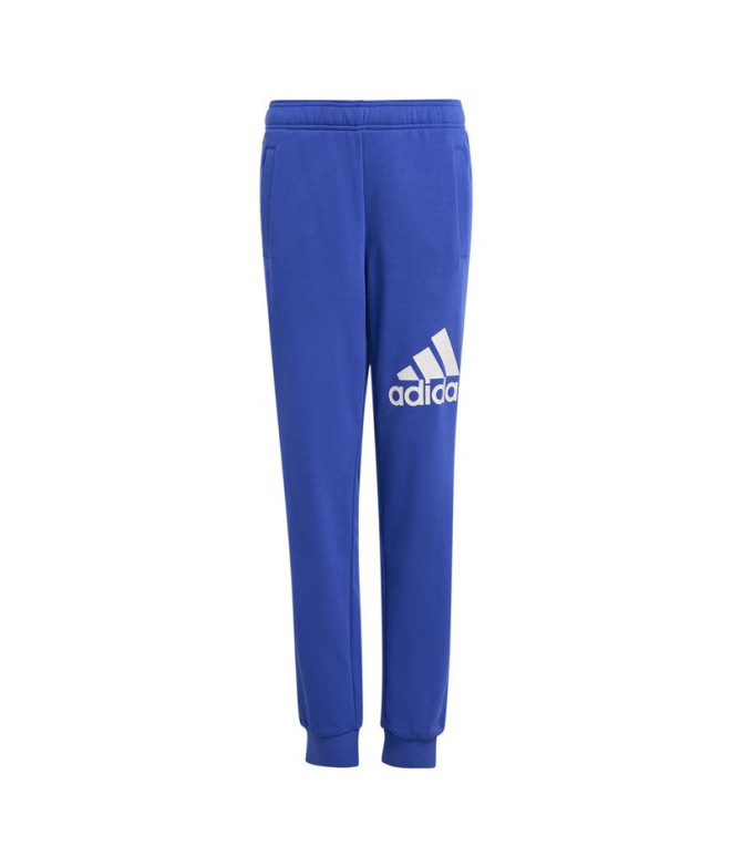 Calça adidas Infantil Essentials Big Logo Cotton Regular Fit Azul