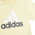 Conjunto adidas Infantil Logótipo de algodão orgânico Essentials e amarelo