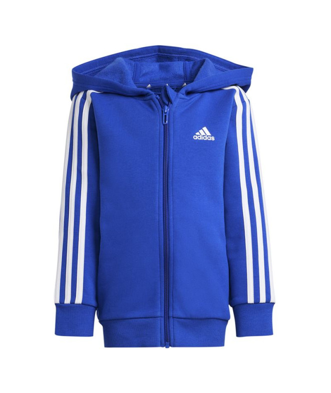 adidas Enfant Veste Little Essentials 3-Stripes Zip Blue