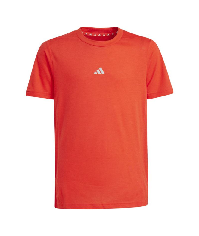 Camiseta Fitness adidas Menino por Training Aeroready Red