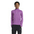 Camiseta de Fitness adidas Training Aeroready 1/2 Zip Longsleeve Infantil Morado