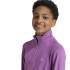 Camiseta de Fitness adidas Training Aeroready 1/2 Zip Longsleeve Infantil Morado