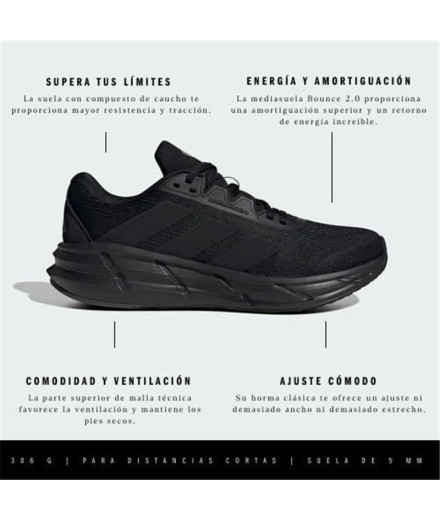 Chaussures Running adidas Running Homme de Questar 3 Noir 2