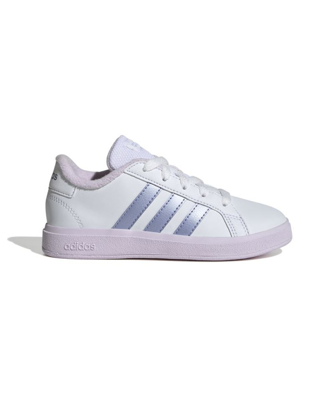 Chaussures adidas Court Enfant Grand 2.0 Blanc