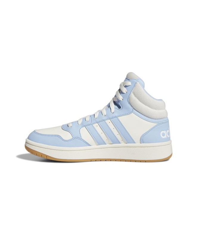 Chaussures adidas Femme Hoops 3.0 Mid Blanc