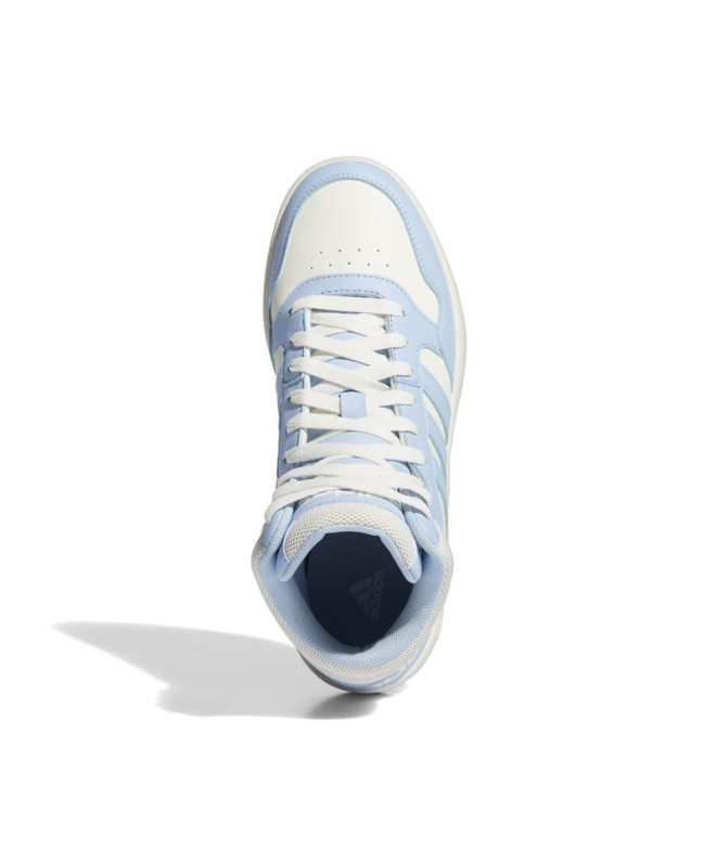 Chaussures adidas Femme Hoops 3.0 Mid Blanc