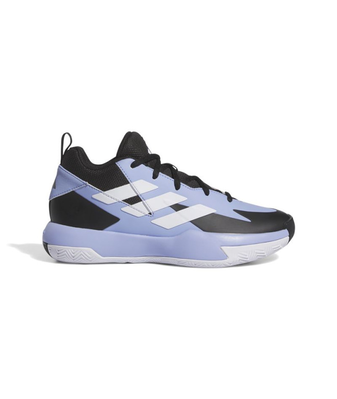 Chaussures Basket-ball adidas Enfant de Cross Em Up Select Mid Bleu/Noir