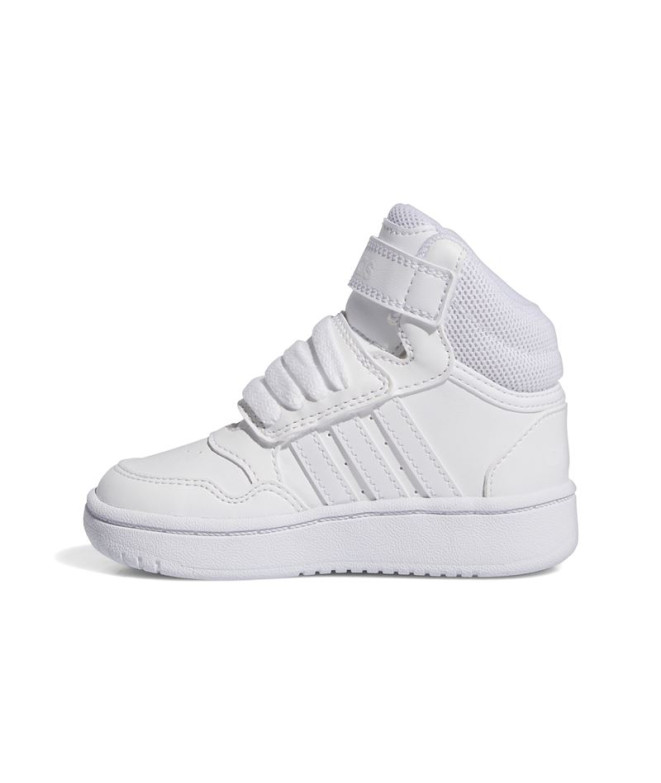 Sapatilhas adidas Infantil Hoops Mid 3.0 Branco
